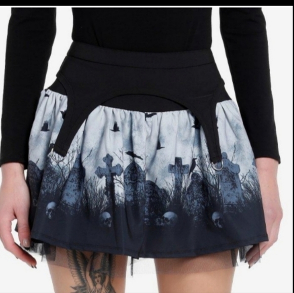 Hot Topic Skirts Hot Topic Graveyard Skirt Gothic Dollskill Widow